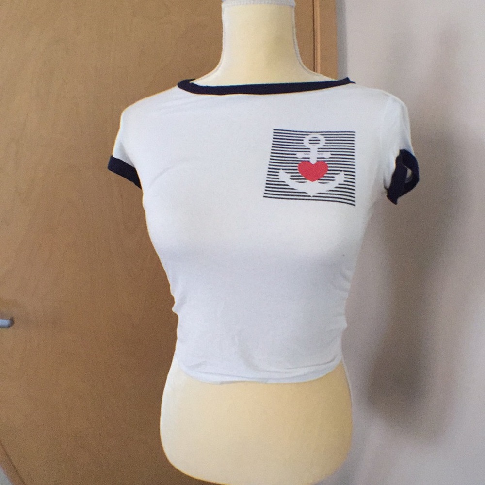 Anchor crop top